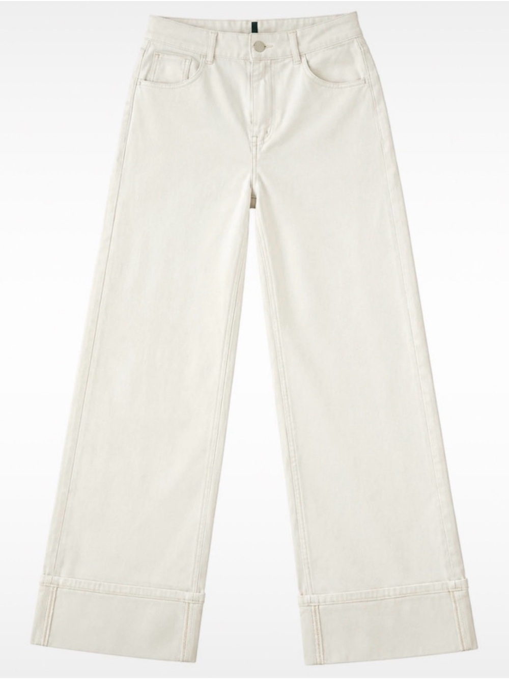 HALARA Off-White Wide-Leg Jeans